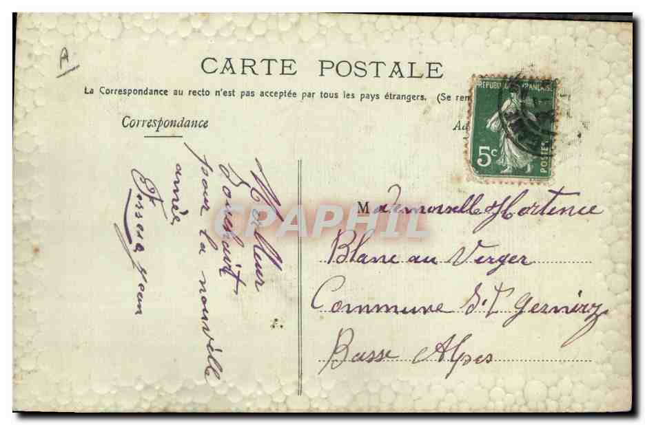 Fleurs de pensée — Souvenir d'amitié — Meilleurs Vœux — n°36 — Verso