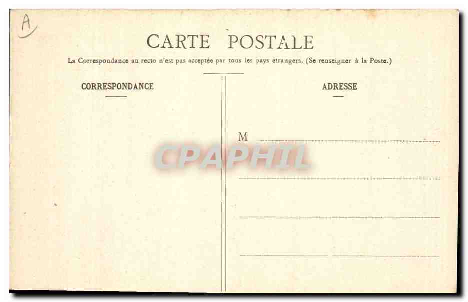 CPA Folklore Jeune fille de Treguier — Verso