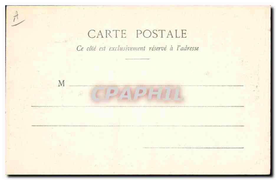 CPA Folklore Jeune fille de Rosporden — Verso