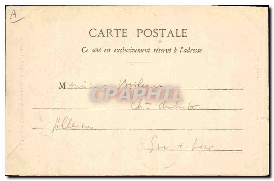CPA Folklore Scaer — Verso