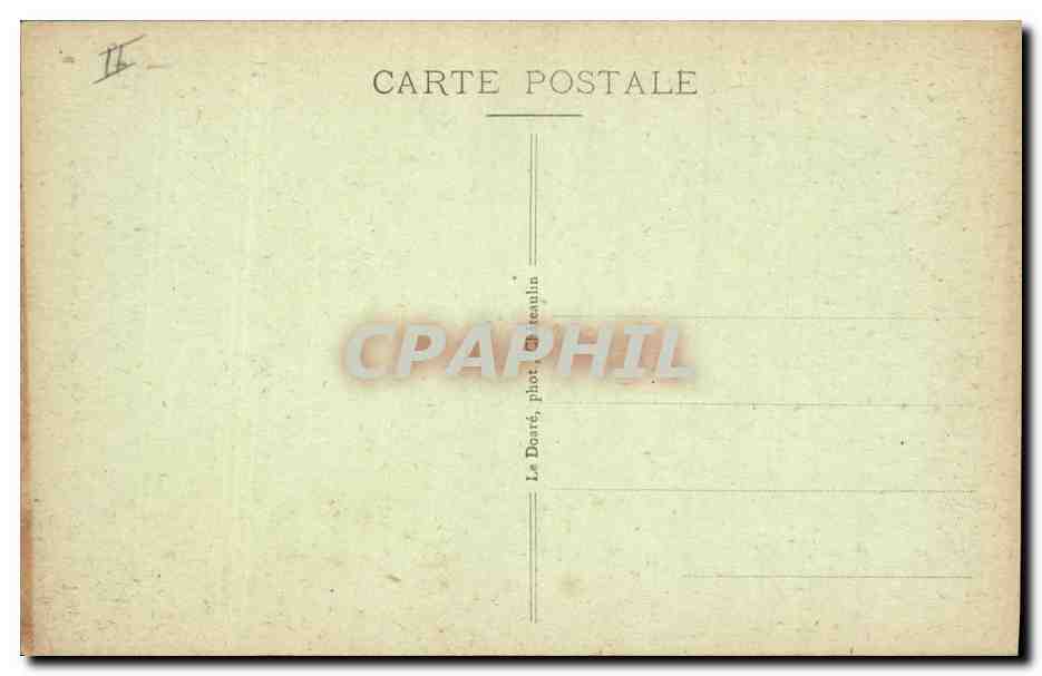 CPA Folklore Presqu'ile de Crozon Coiffe de ceremonie — Verso
