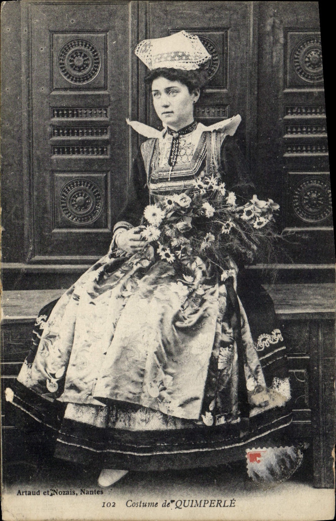 CPA Folklore Costume de Quimperle