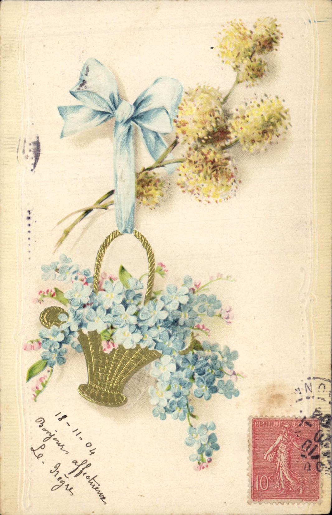 CPA Fantaisie Fleurs 