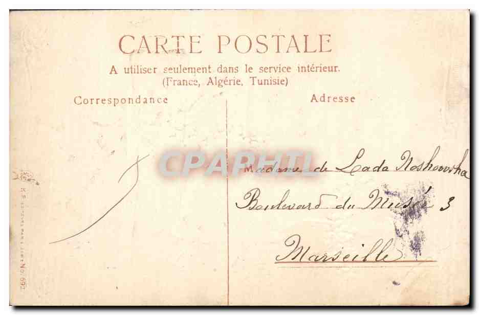 CPA Fantaisie Fleurs  — Rückseite