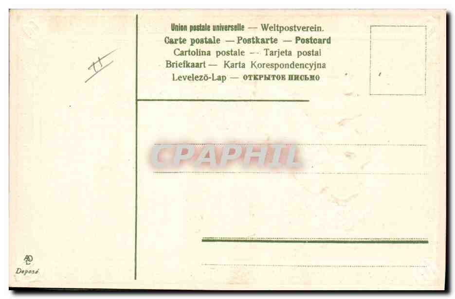 CPA Fantaisie Fleurs  — Rückseite
