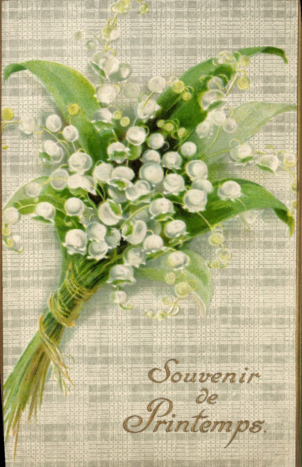 CPA Fantaisie Fleurs Muguet