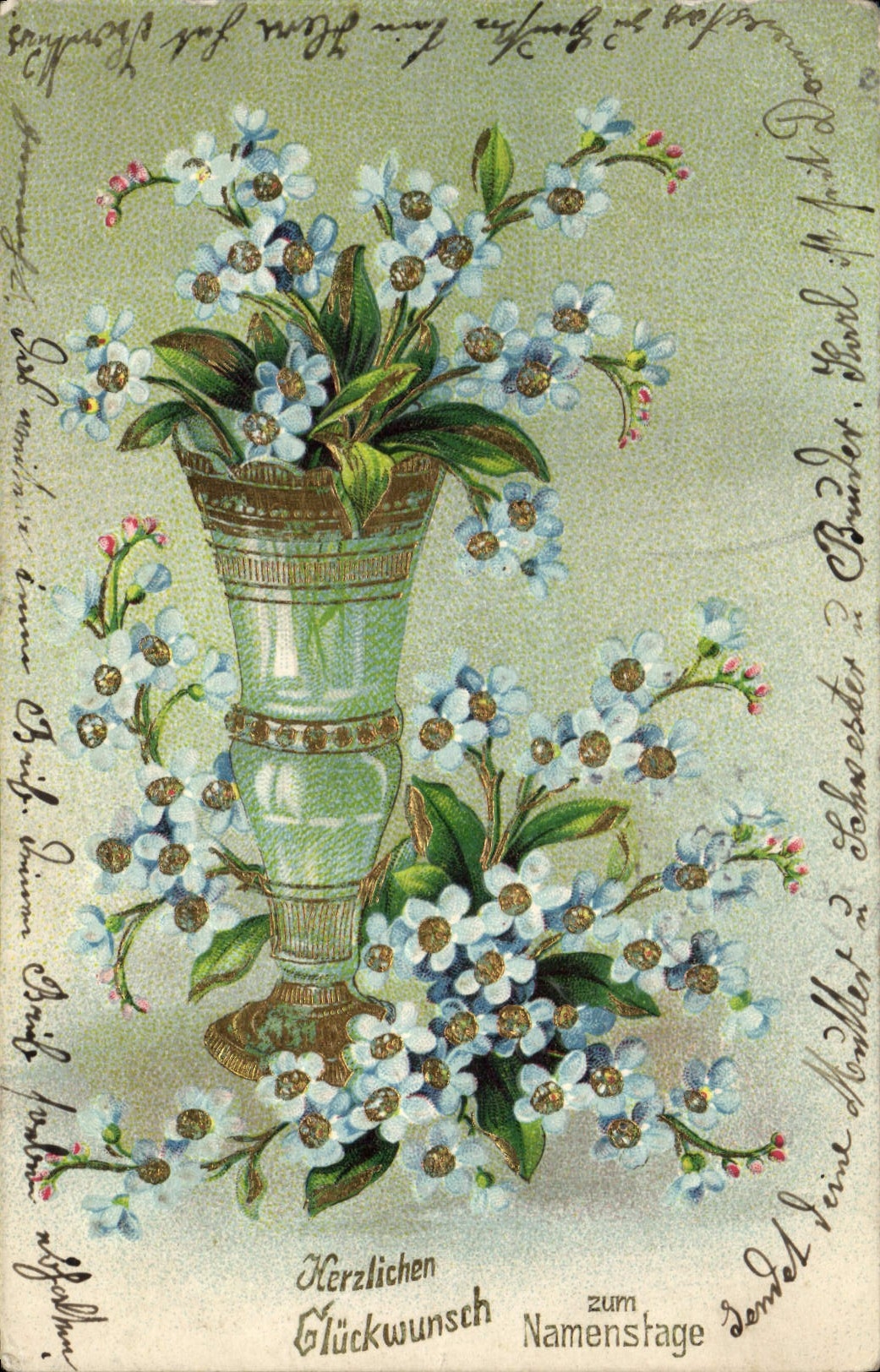 CPA Fantaisie Fleurs 