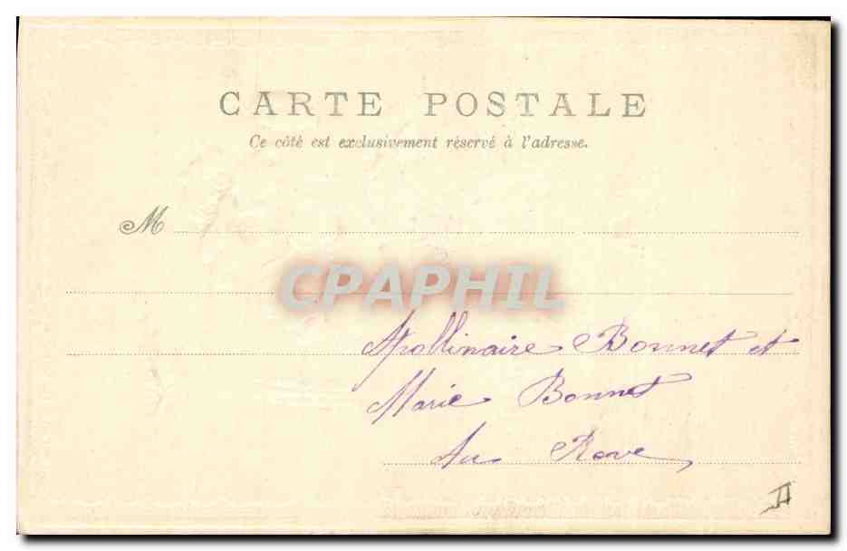 CPA Fantaisie Fleurs  — Rückseite