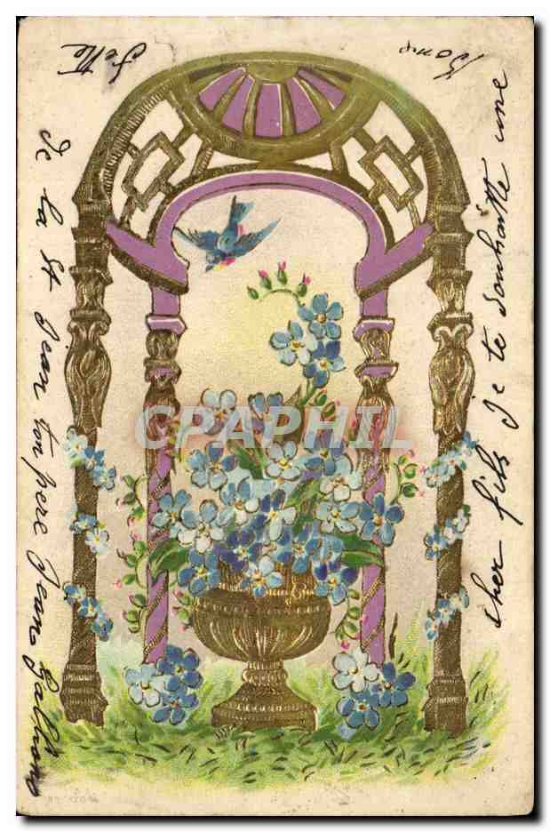 CPA Fantaisie Fleurs 