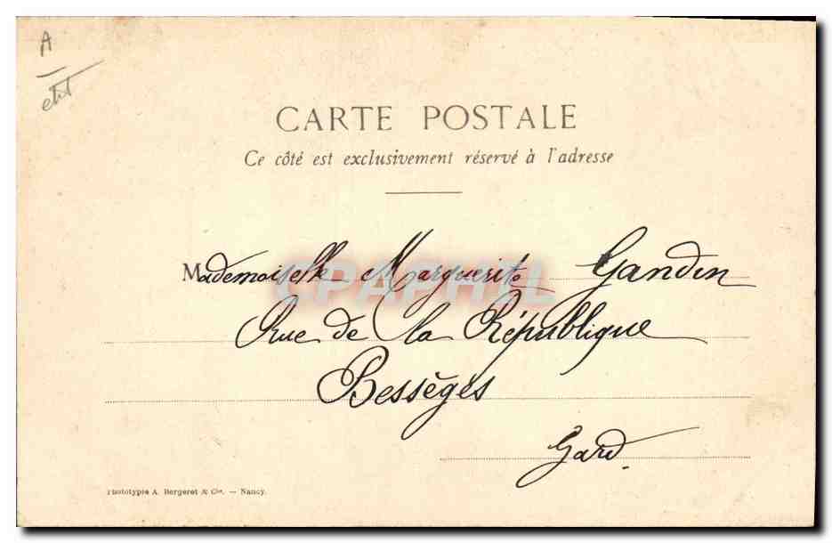 CPA Folklore Dentelle Dentelliere Chantilly — Verso