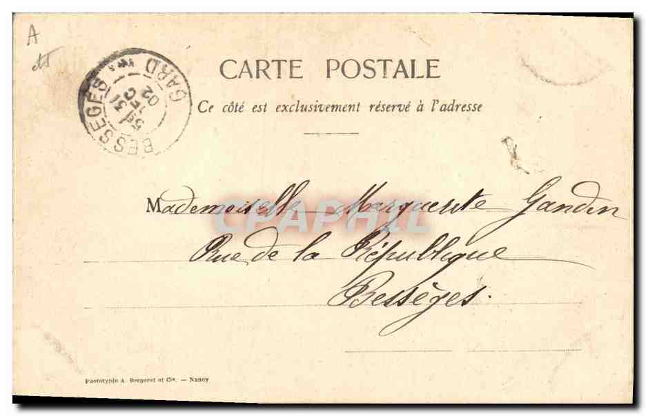 CPA Folklore Dentelle Dentelliere Bruxelles — Verso