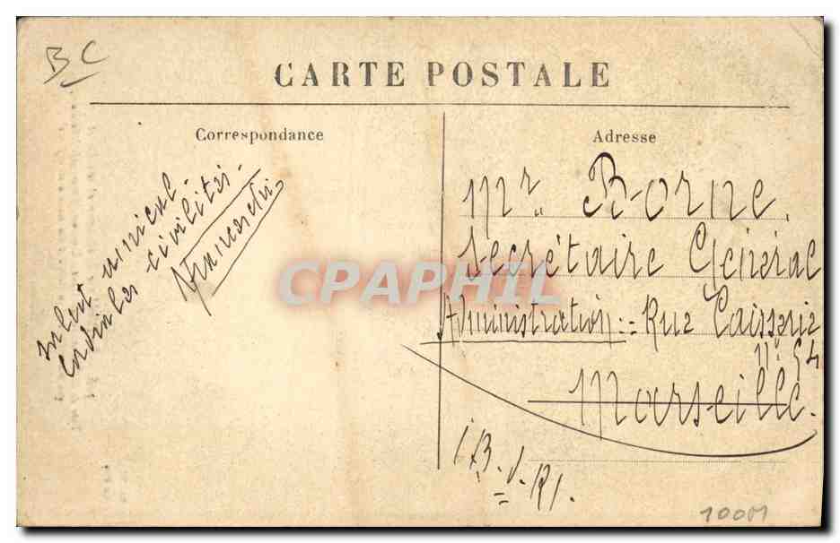CPA Folklore Dentelle Dentelliere La devideuse de chanvre et son rouet Type de la paysanne des Hautes Cevennes — Verso
