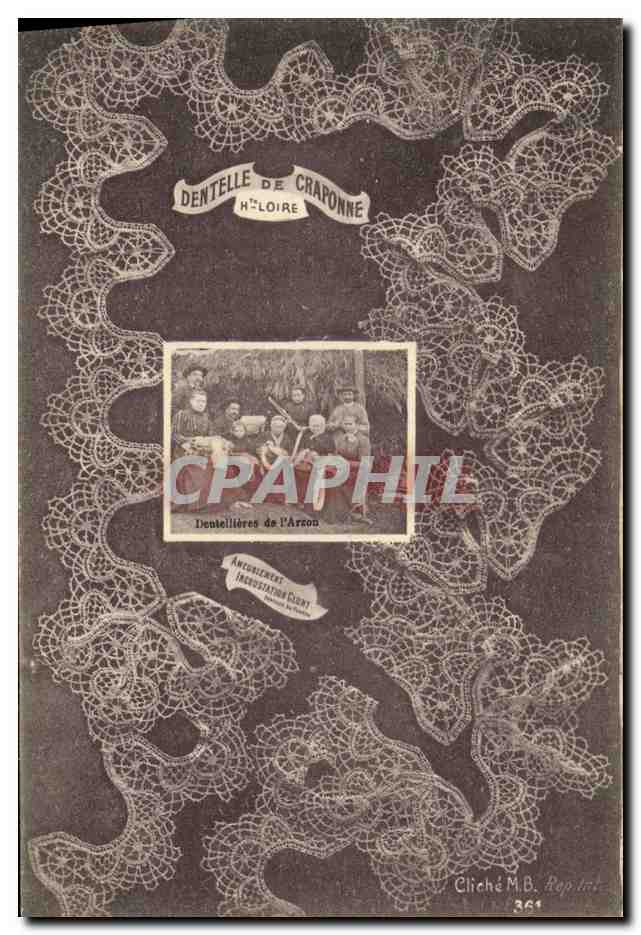 CPA Folklore Dentelle Dentelliere Craponne Dentellieres de l'Arzon 
