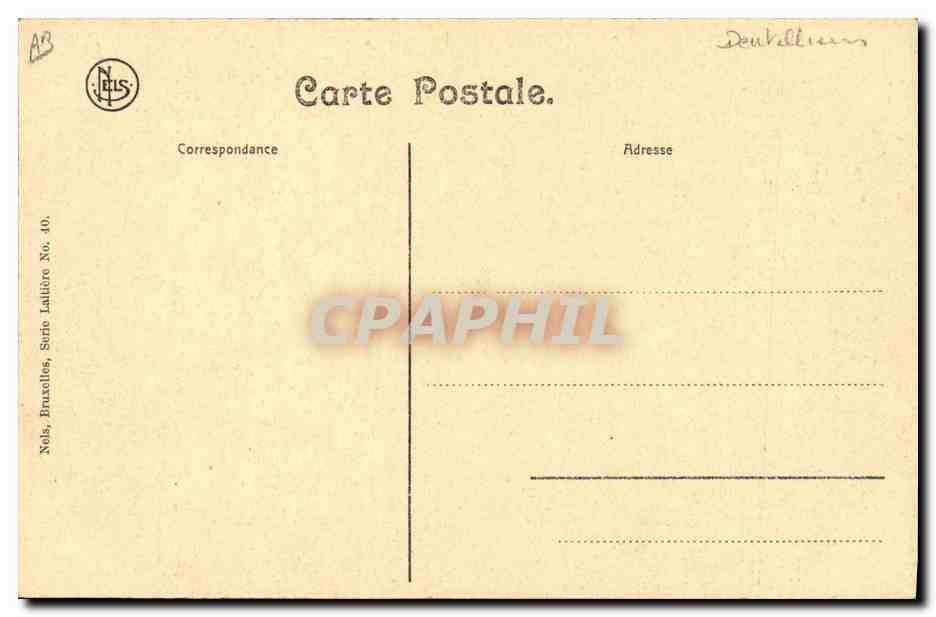 CPA Folklore Dentelle Dentelliere Flamande — Verso