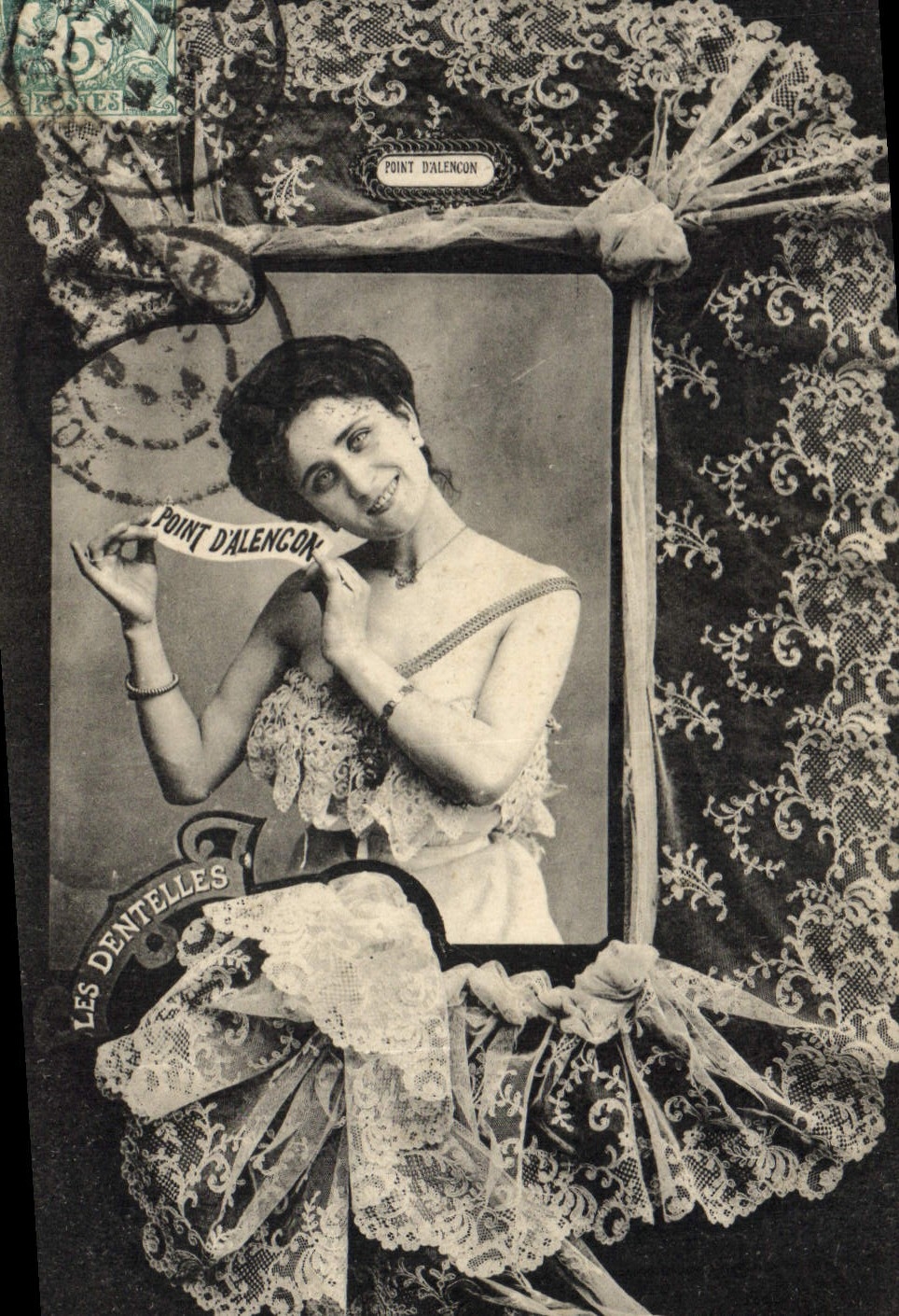 CPA Folklore Dentelle Dentelliere Point d'Alencon 