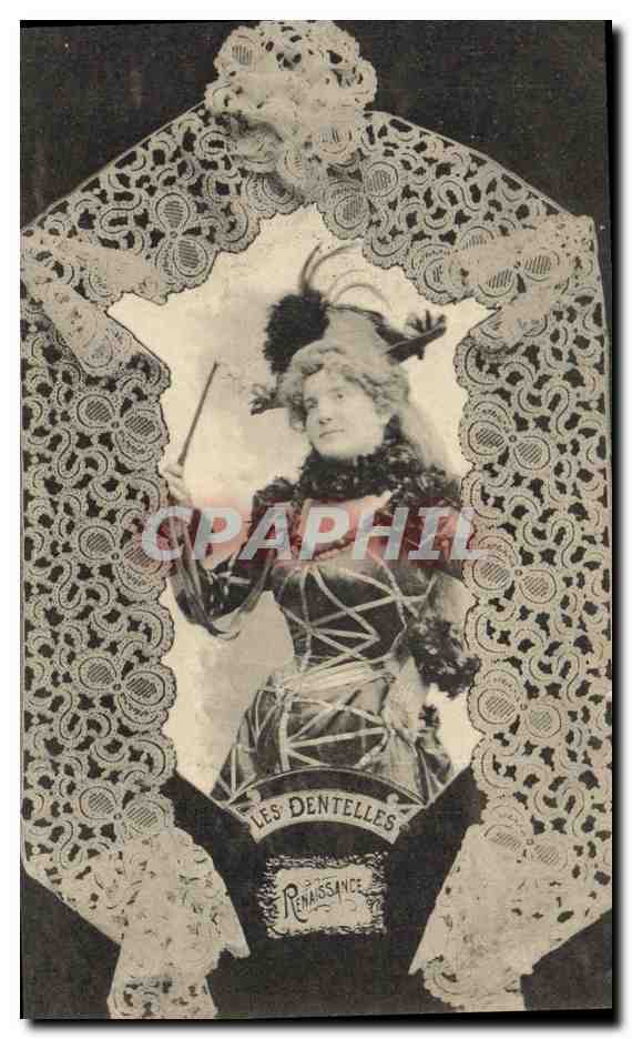 CPA Folklore Dentelle Dentelliere Renaissance