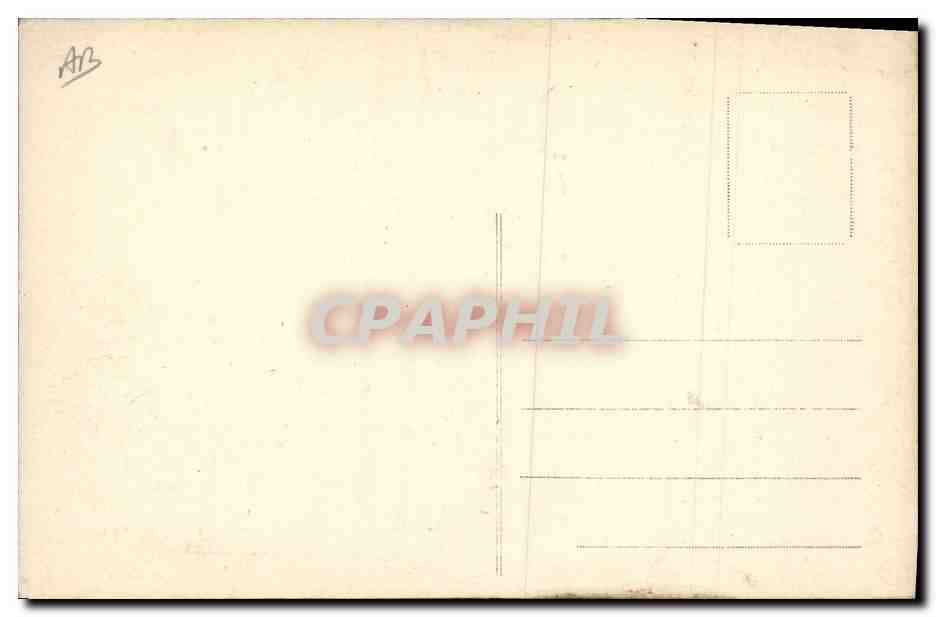 CPA Folklore Dentelle Ecole Dentelliere Point d'Alencon Le chateau — Verso