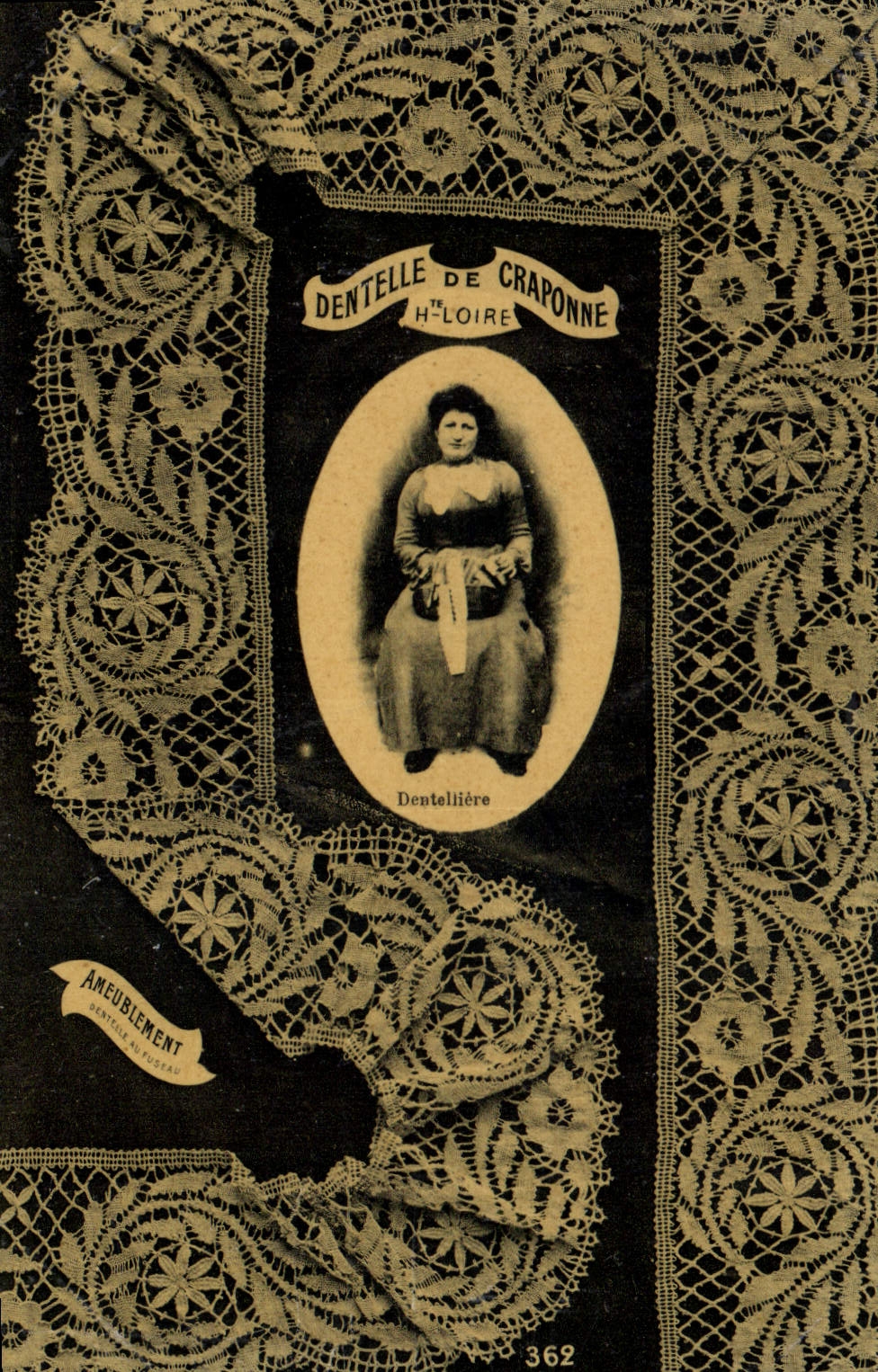 CPA Folklore Dentelle Dentelliere Craponne