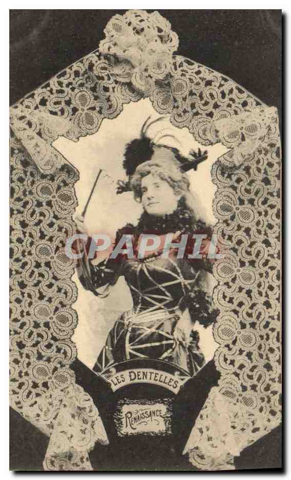 CPA Folklore Dentelle Dentelliere Renaissance 
