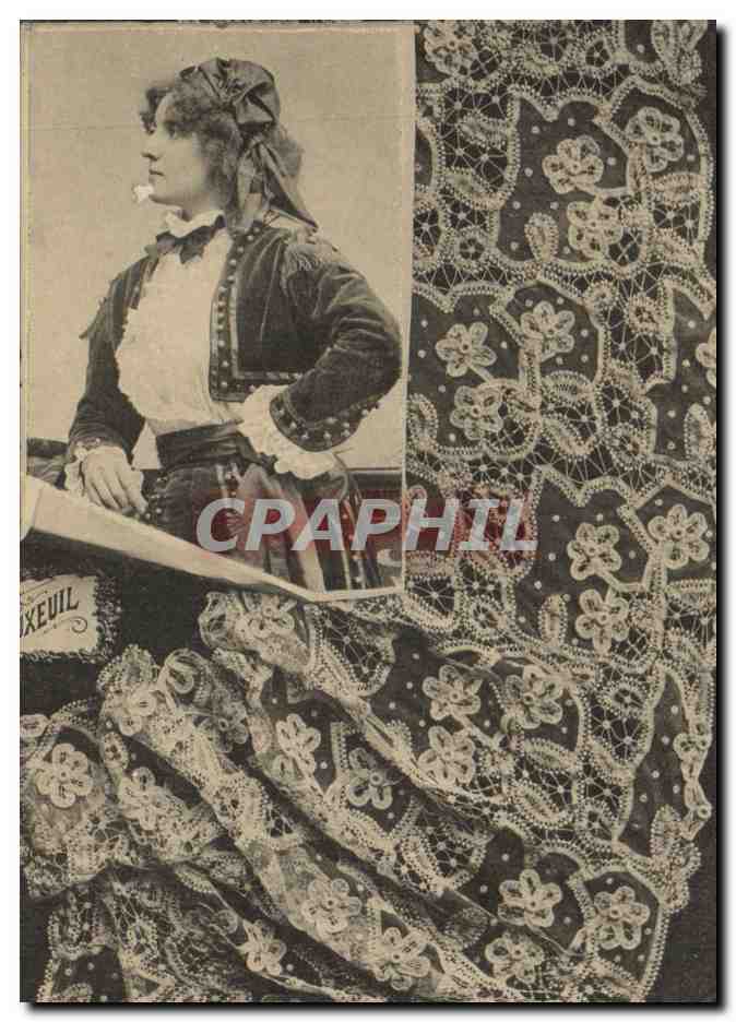 CPA Folklore Dentelle Dentelliere Luxeuil