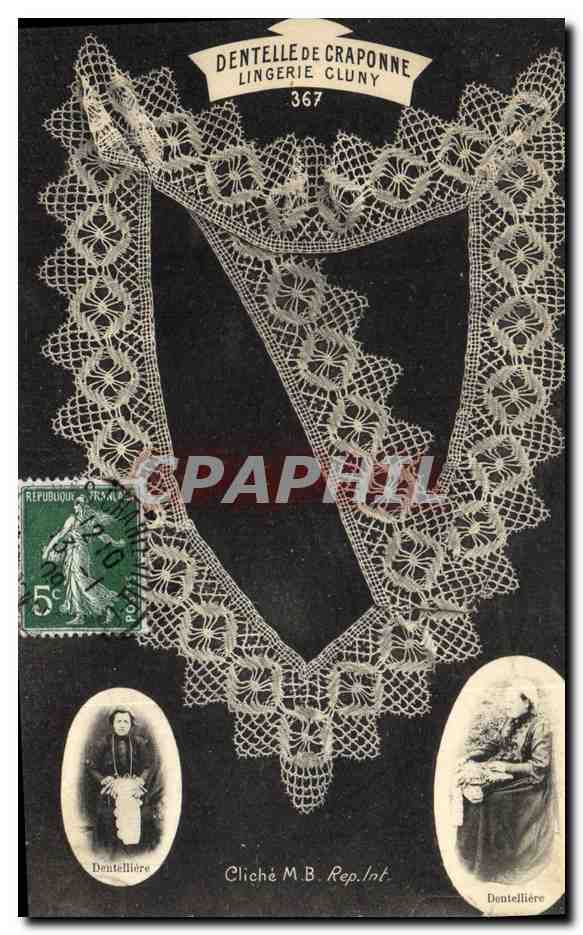 CPA Folklore Dentelle Dentelliere Lingerie Cluny