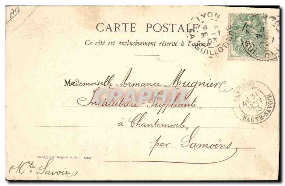 CPA Folklore Dentelle Dentelliere Point d'Angleterre — Verso