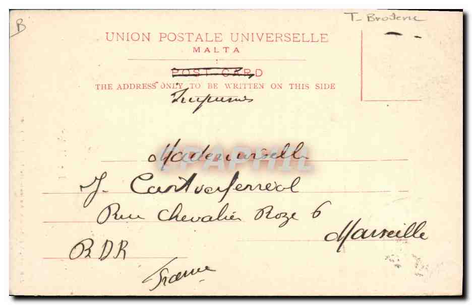 CPA Folklore Dentelle Dentelliere Malta Lace worker Malte — Verso