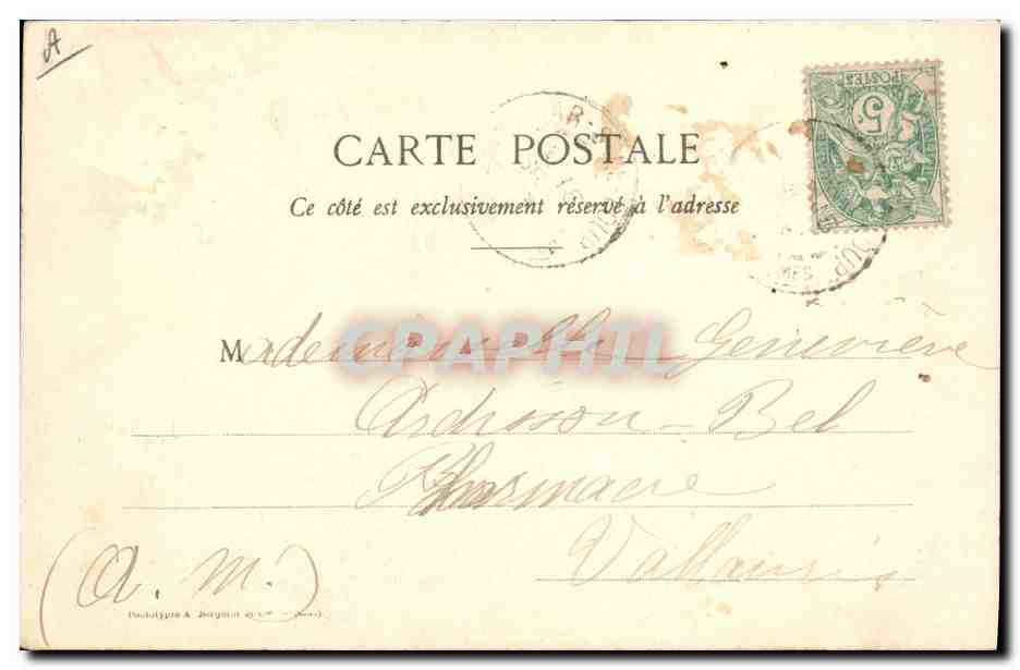 CPA Folklore Dentelle Dentelliere Irlande — Verso