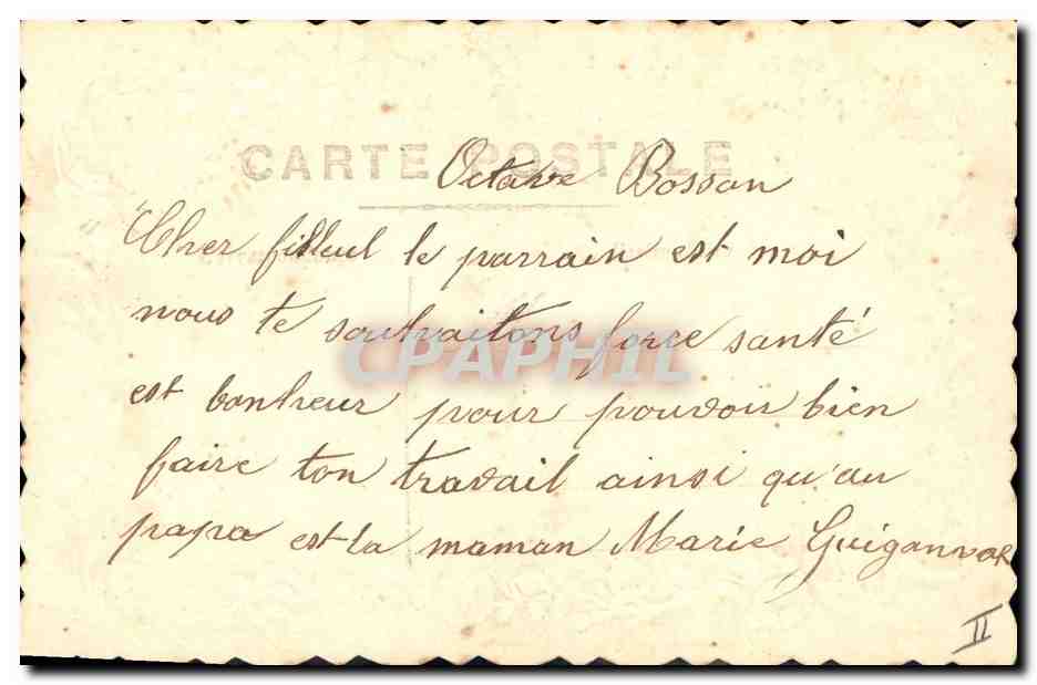 CPA Fantaisie Main Fleurs  — Verso