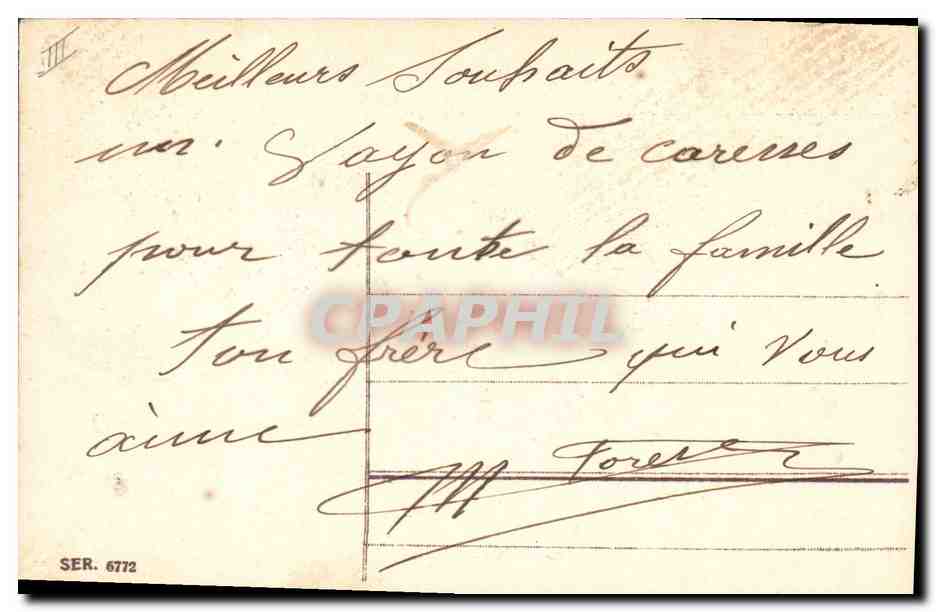 CPA Fantaisie Main Fleurs  — Verso