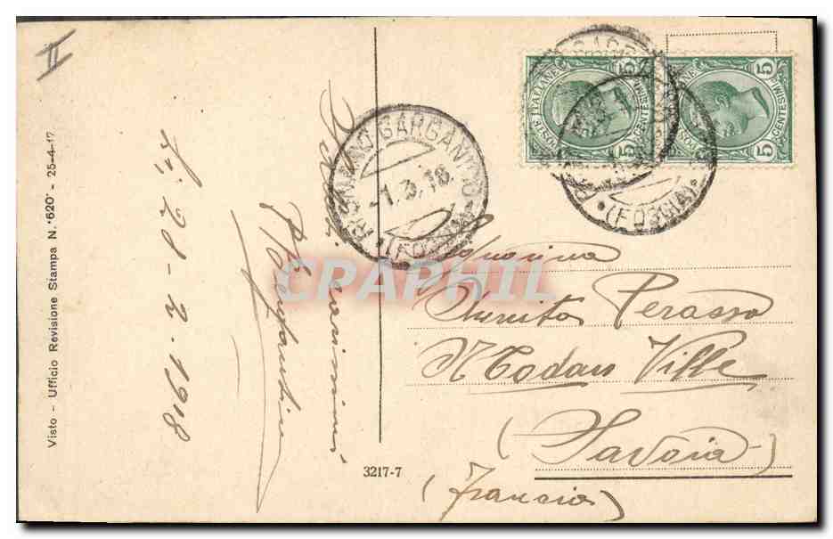 CPA Fantaisie Main Fleurs  — Verso