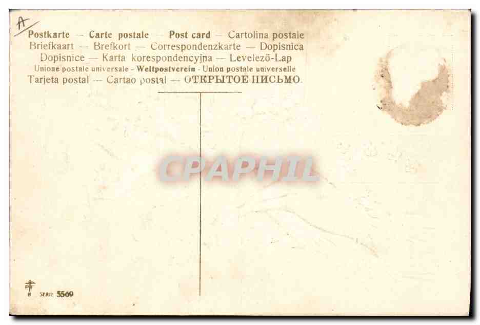 CPA Fantaisie Main Fleurs Muguet — Verso