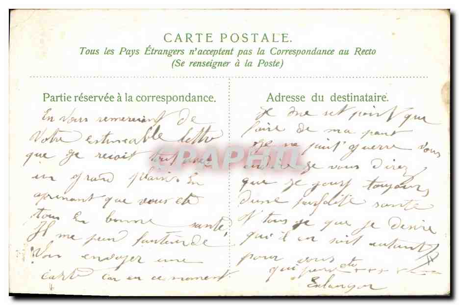 CPA Fantaisie Main Fleurs  — Verso