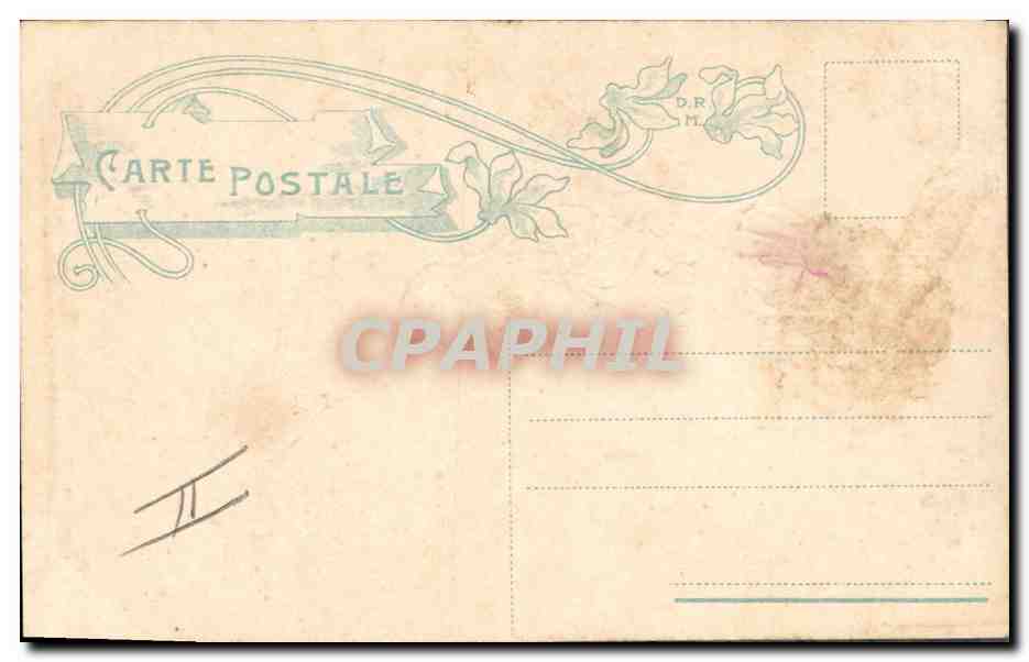 CPA Fantaisie Main Fleurs  — Verso