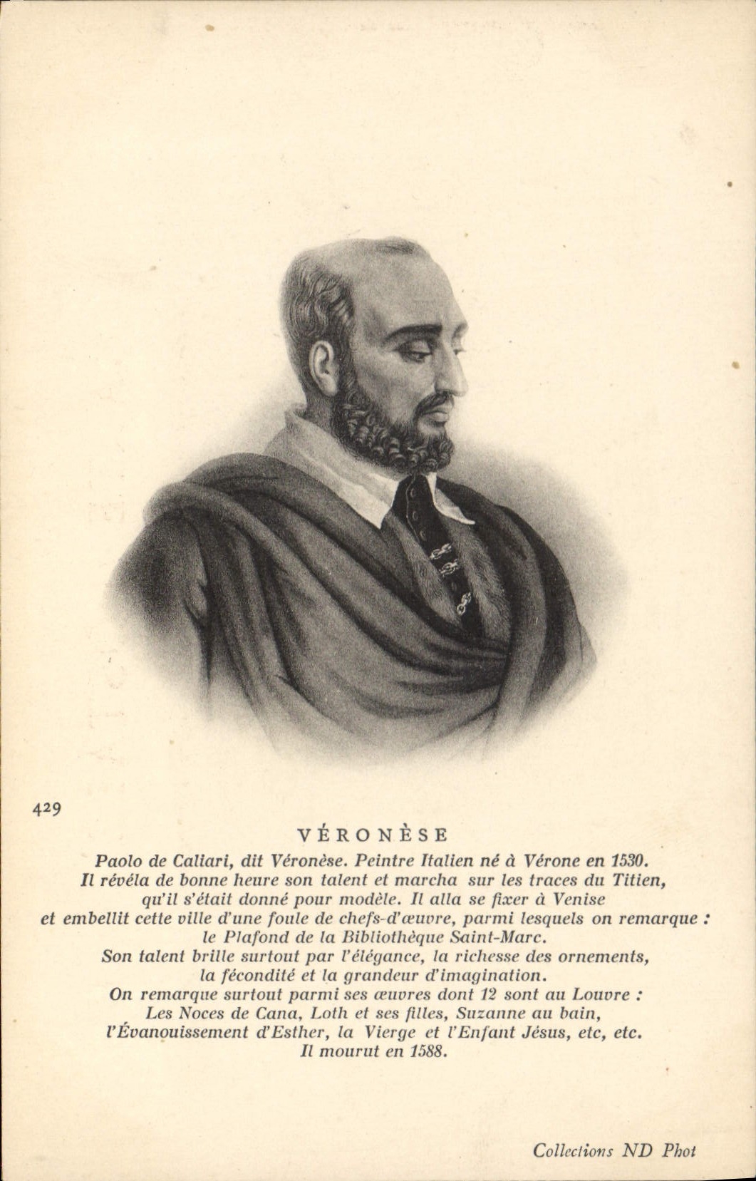 Paolo de Caliari dit Véronèse — Peintre italien né à Vérone en 1530 — Collections ND Phot