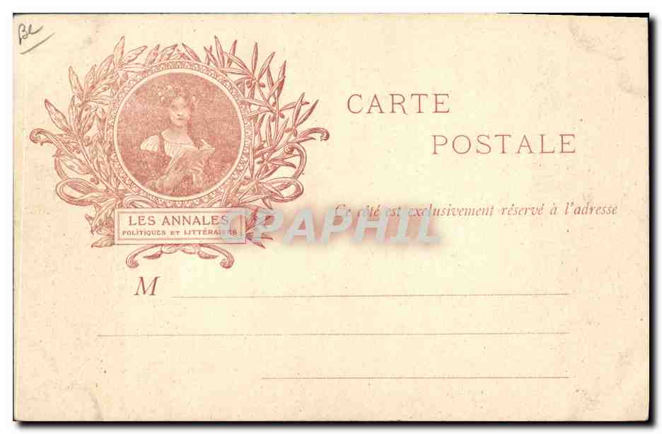 Trois actrices — Jean Bertheroy, Mme A. Daudet, Mme Daniel Lesueur — éditeur Les Annales Politiques et Littéraires — Verso