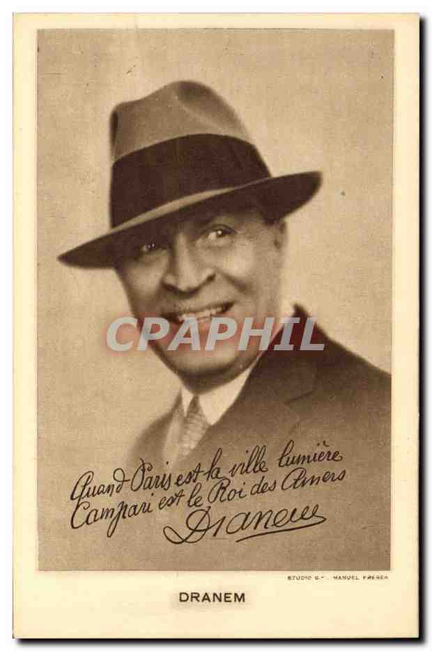 Homme en chapeau — publicité pour Campari — Studio E.-Manuel Presa