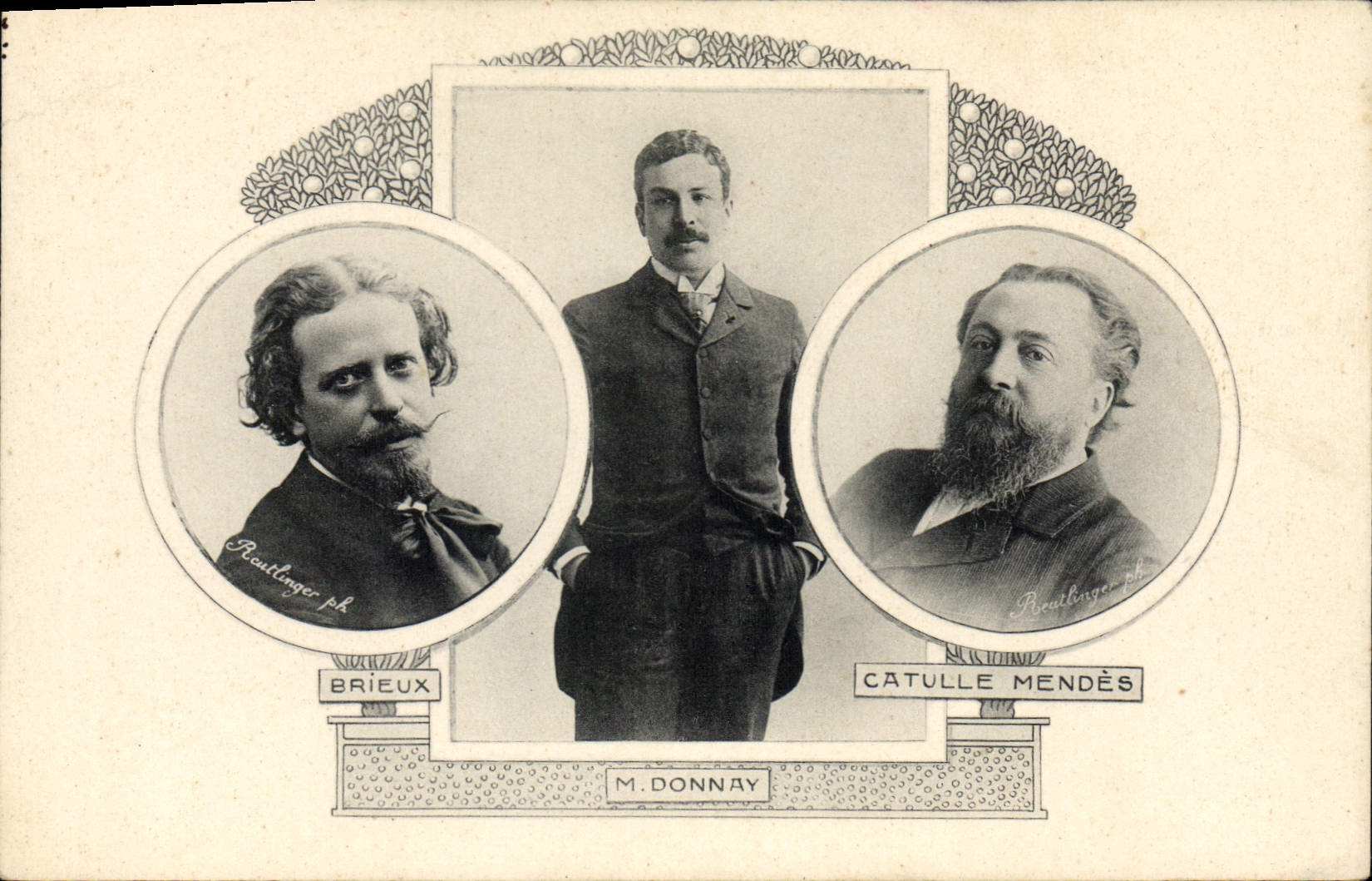 Briieux et Catulle Mendès — M. Donnay — photo de Boutilenger