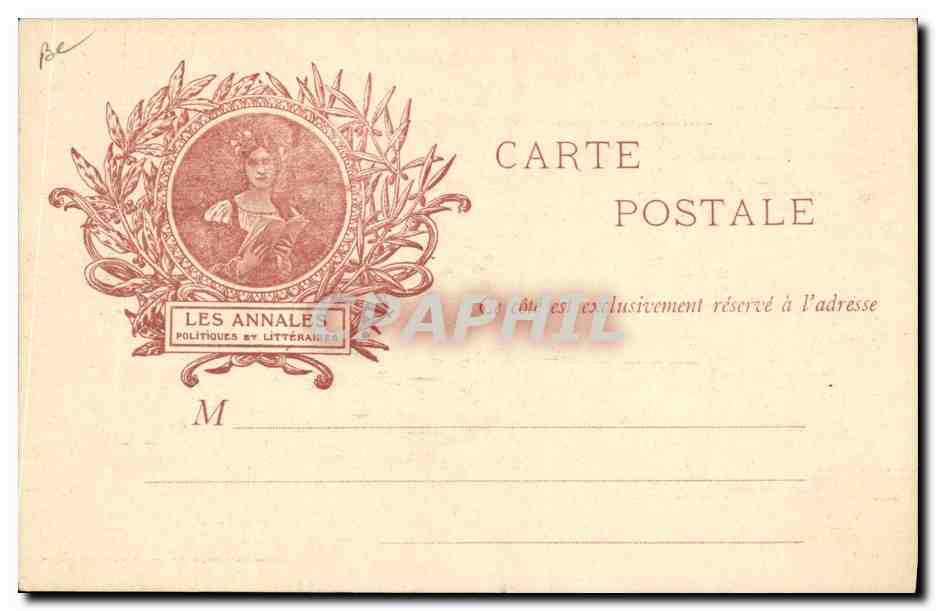 Le Bonhomme Chrysale & Sergines — Série de cartes postales — Éditeur : Les Annales Politiques et Littéraires — Reverso