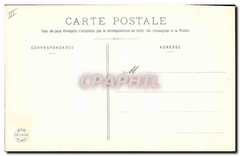 Petite femme d'Algésiras — Édition Bergeret, n° III — Verso