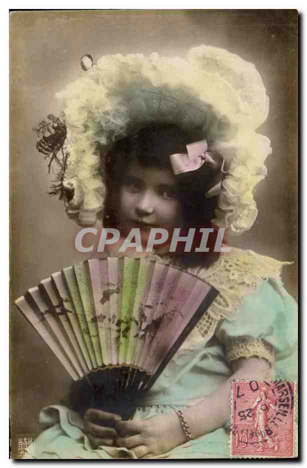 CPA Fantaisie Enfant Eventail 