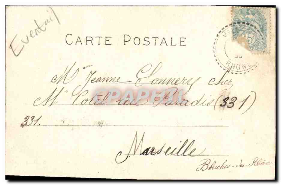 CPA Fantaisie Femme Eventail Japon Nippon — Verso