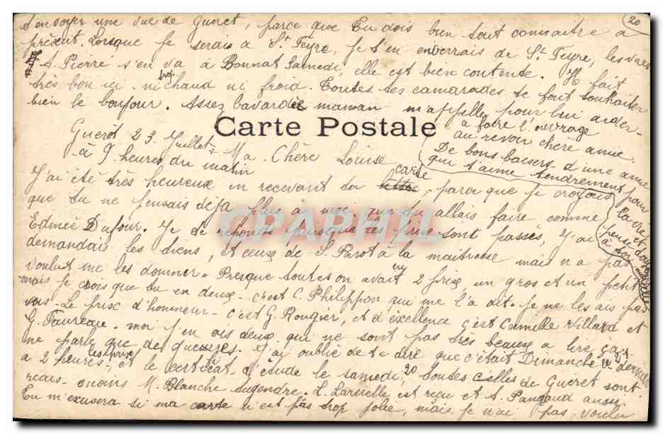 CPA Fantaisie Enfants Eventail  — Rückseite