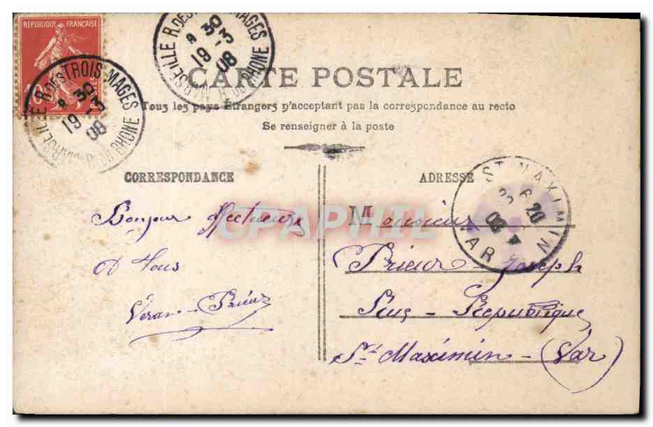 Femme élégante au milieu de fleurs — Bonne Fête — éditeur anonyme, n° 32 — Verso