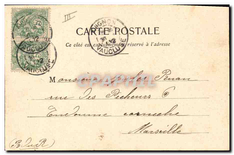 Jeune femme et vieille femme — Nouvel an 1903 — Édition Phototypie A. Bergeret et Cie, Nancy — Verso