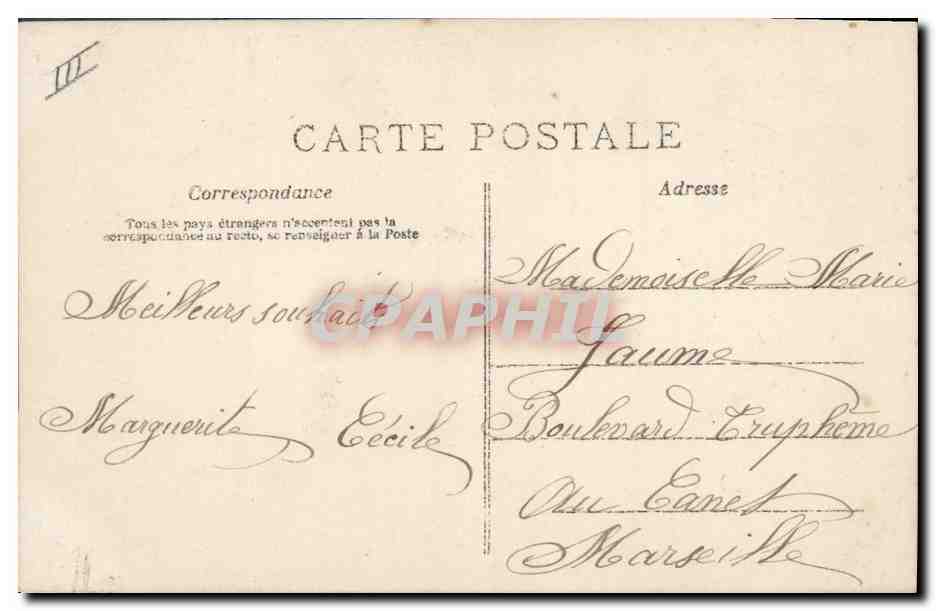 Féérie — Buena Año 1908 — A. H. — editor no visible — Reverso