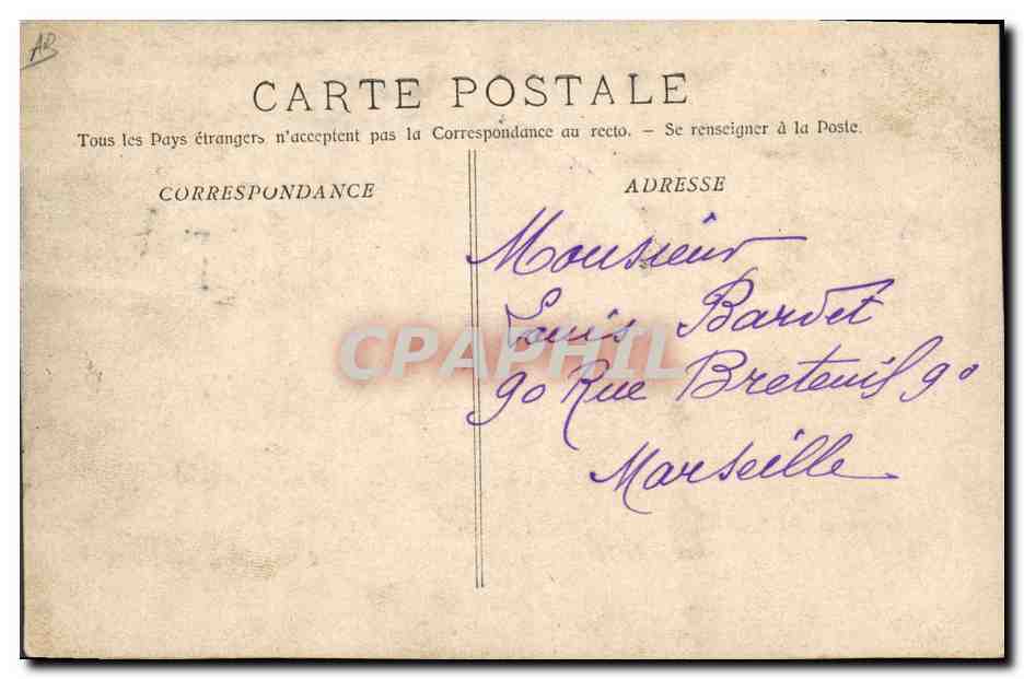 Course de Taureaux — Une bonne paire de banderilles au cuarto — Phototypie E. Lacour Marseille — Reverso