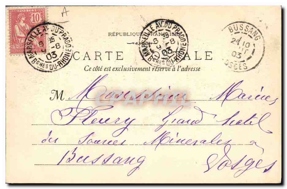 Course de Taureaux — Picador donnant la sortie au taureau après l'avoir piqué — Phototype E. Lacour — Marseille — Reverso