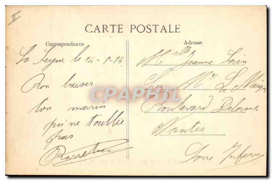 Marine Nationale — 'Victor Hugo', Croiseur-Cuirassé — Éditeur B.I.D. n°1071 — Verso