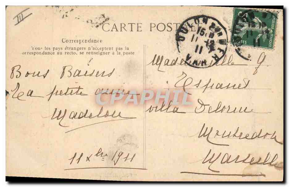 Marine Nationale — "Voltaire", Cuirassé d'Escadre — Éditeur EID, n° 2028 — Achterkant